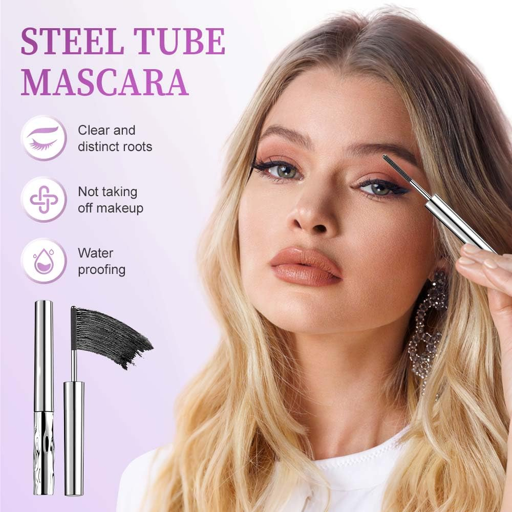 2026 Tubular Eyelash Primer Waterproof Wand Mascara & Long-lasting setting effect