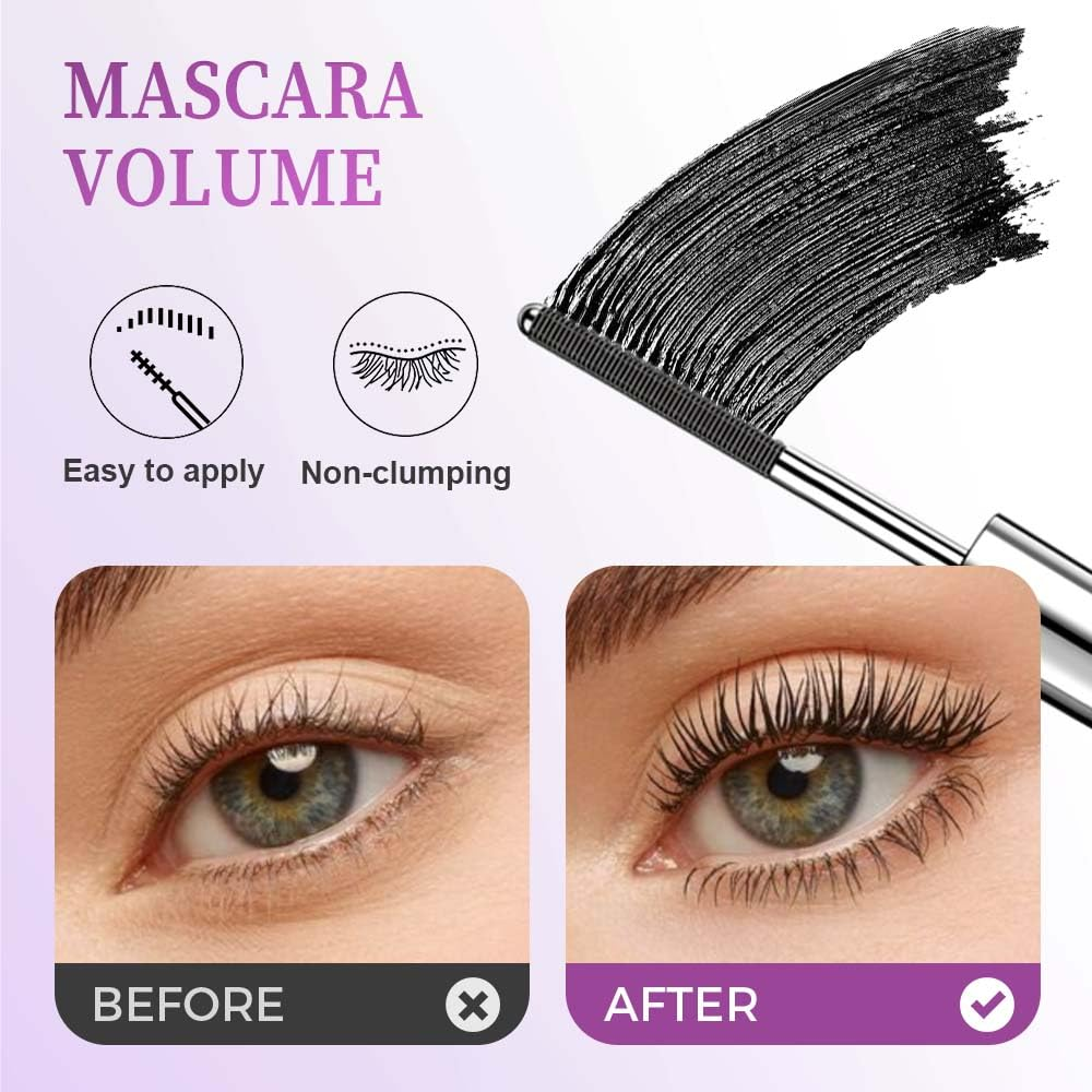 2026 Tubular Eyelash Primer Waterproof Wand Mascara & Long-lasting setting effect
