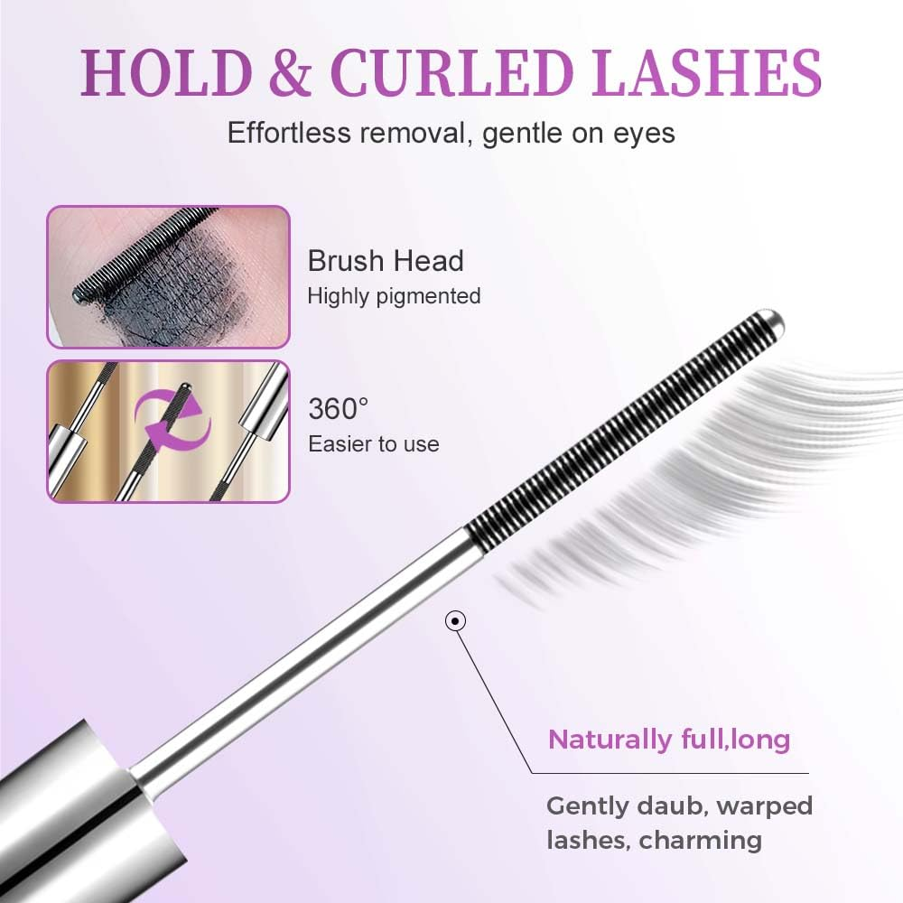 2026 Tubular Eyelash Primer Waterproof Wand Mascara & Long-lasting setting effect