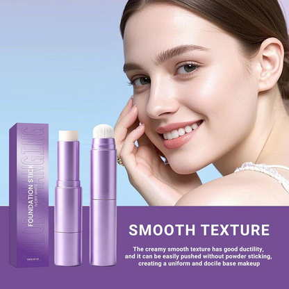 2026 SALE 2 in 1 Foundation Stick.Color Changing Foundation Stick,Moisturizing & Natural-Looking Finish