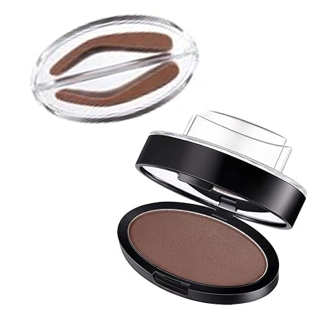 Eyebrow Stamp Powder.Waterproof and sweat-proof,Nature Brow shape for Beginner