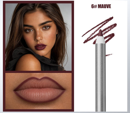 2026 SALE 2PCS Matte Lipliner Pencil.Outline the Lip Shape,Waterproof & Non Stick Cup