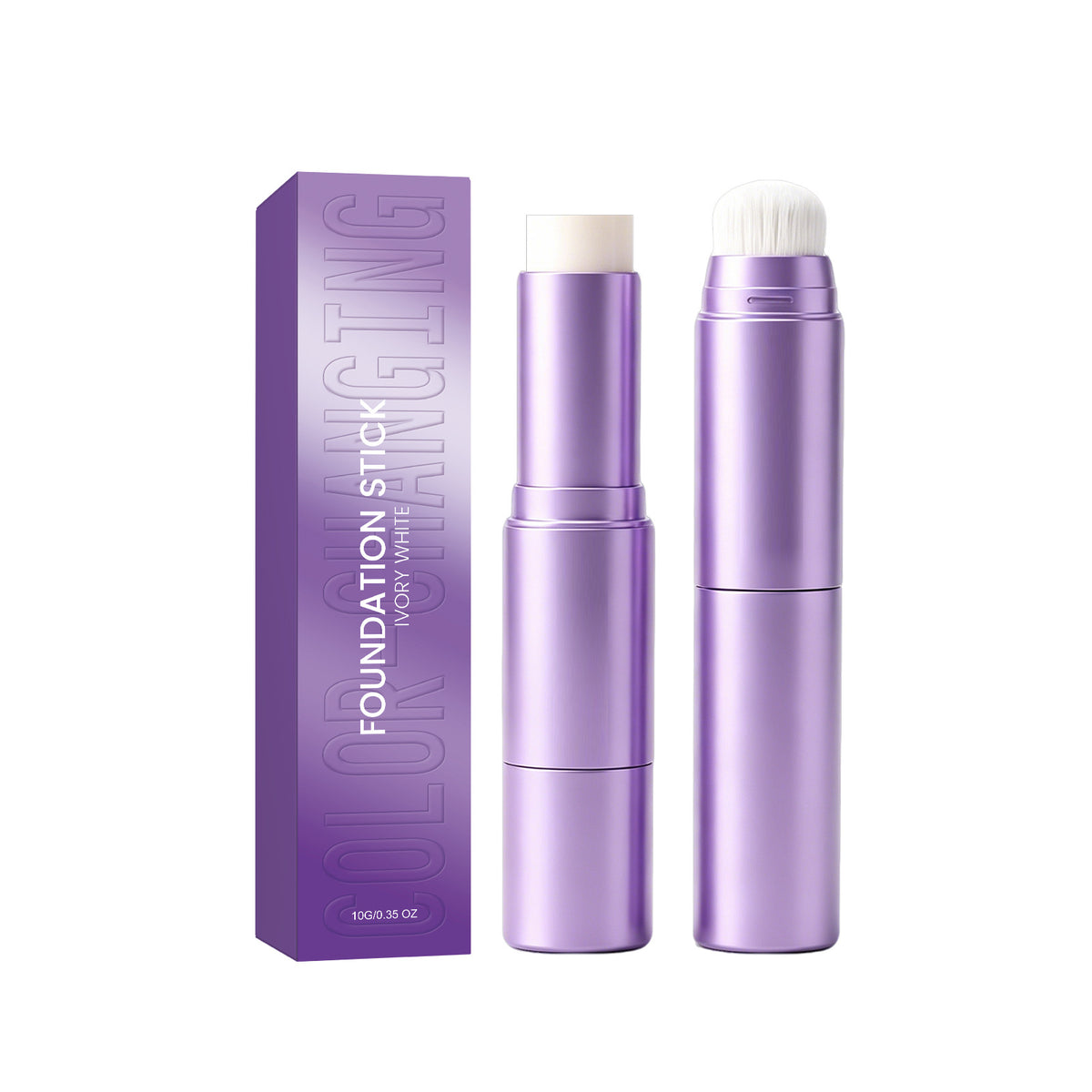 2026 SALE 2 in 1 Foundation Stick.Color Changing Foundation Stick,Moisturizing & Natural-Looking Finish