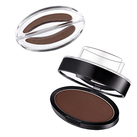 Eyebrow Stamp Powder.Waterproof and sweat-proof,Nature Brow shape for Beginner