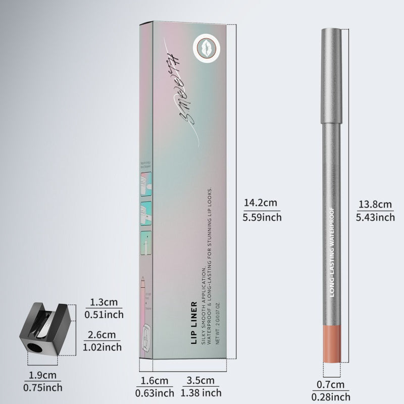 2026 SALE 2PCS Matte Lipliner Pencil.Outline the Lip Shape,Waterproof & Non Stick Cup