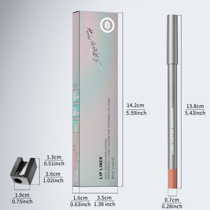 2026 SALE 2PCS Matte Lipliner Pencil.Outline the Lip Shape,Waterproof & Non Stick Cup